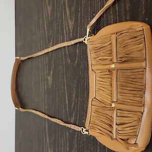 Aimee Kestenberg Kaiden Brown Leather Crossbody Fringe Bag